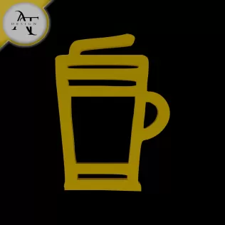 Simple Coffee Cup Symbol - 2D Art