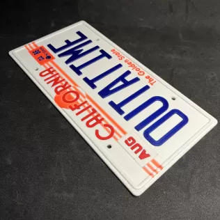 Back to the Future DeLorien Licence Plate Plaque - Model thumbnail 4