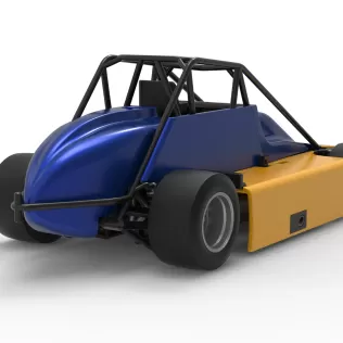 Experimental Pavement Silver Crown Car Version 2 Scale 1:25 - Model thumbnail 18