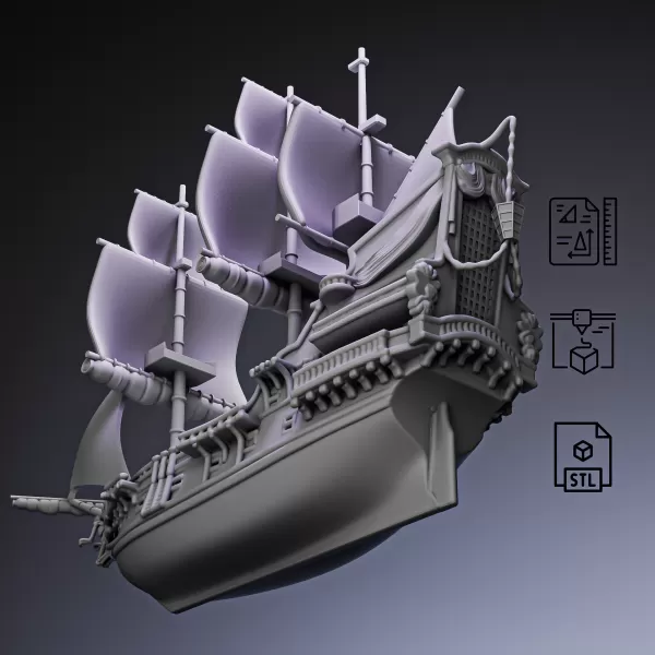 Legendary Pirate Flagship Ship #RoZ - Model preview 2