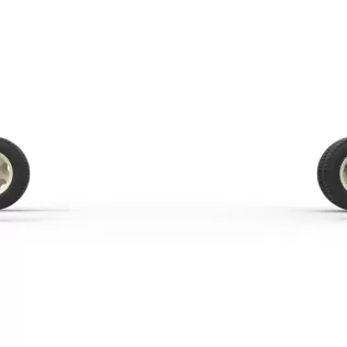 Wheel Set of Vintage truck Scale 1:25 - Model thumbnail 4