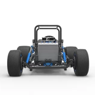 Vintage Dirt Supermodified stock car Base Scale 1:25 - Model thumbnail 7