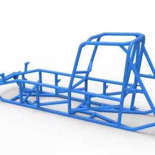 Frame of Vintage Sprint car Version 2 Scale 1:25 - Model thumbnail 9