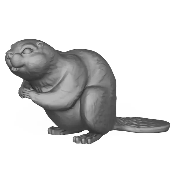 3D Printable Beaver Animal - Model preview 1