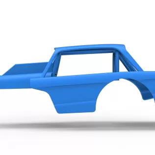 Shell of Vintage Dirt Modified stock car Version 10 Scale 1:25 - Model thumbnail 6