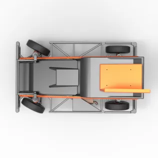 New Zealand Ministock car while turning Version 2 Scale 1 to 25 - Model thumbnail 11