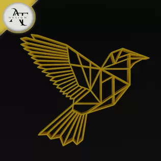 Bird - Geometric - 2D Wall Art Decor