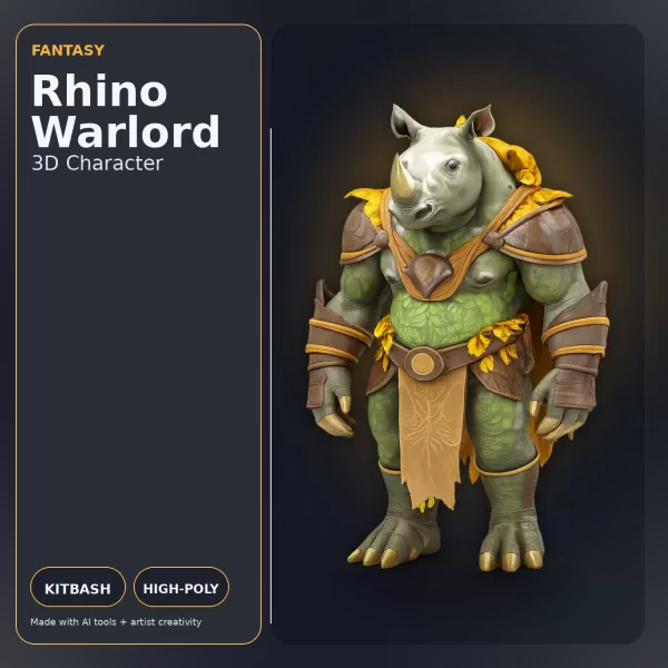 Creature Kitbash Collection – High-Poly Fantasy & Sci-Fi Charact - Model preview 14