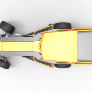 Vintage Dirt Modified stock car Version 5 while turning 1:25 - Model thumbnail 11