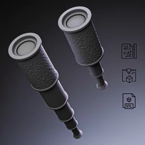 Pirate Spyglass Telescope #RoZ - Model preview 3