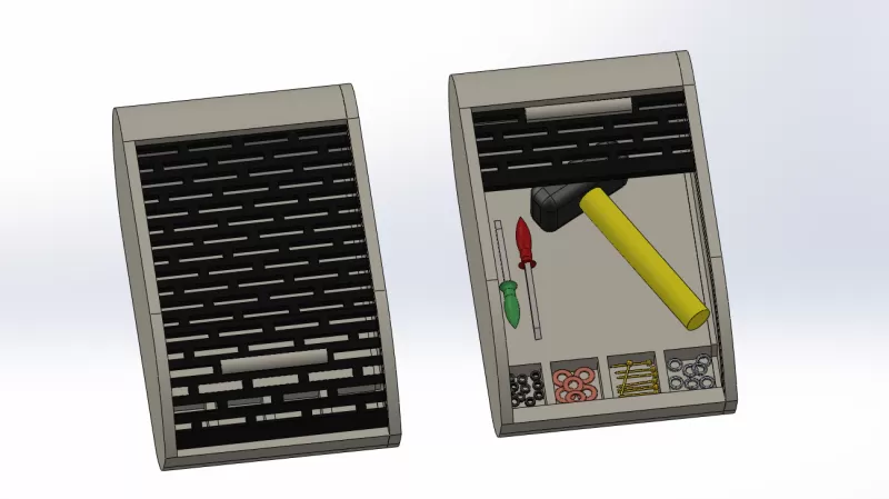 🔥 TRENDY MODULAR SLIDING STORAGE – Smart Space Organizer 🔥 - Model preview 5