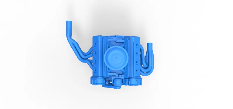 Engine of New Zealand Superstock car Scale 1:25 - Model preview 7