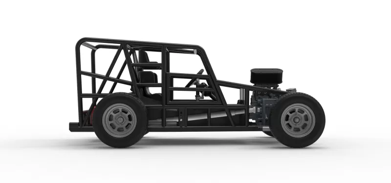 Dwarf car Base Scale 1:25 - Model preview 22