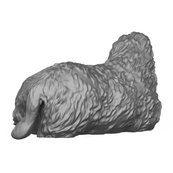 Sitting Sheep 3D Print Model - Model preview 6