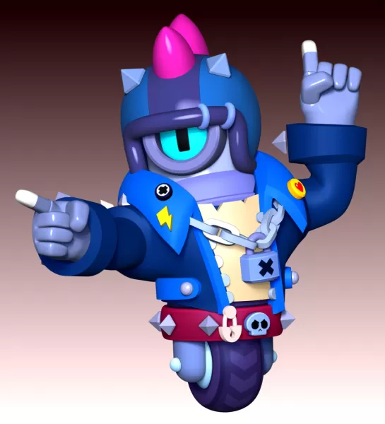Stu - Brawl Stars - Model preview 4