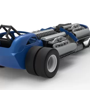 Vintage AWD Dragster Scale 1:25 - Model thumbnail 18