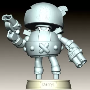 Darryl - Brawl Stars - Model thumbnail 10
