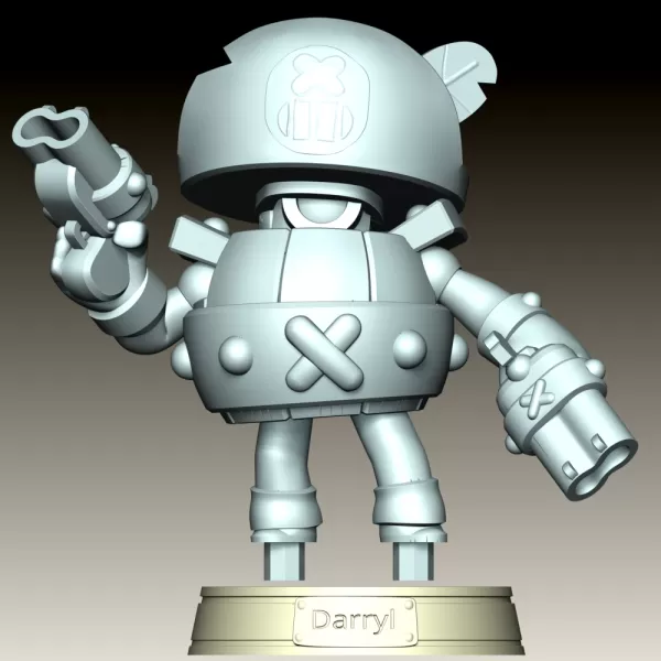 Darryl - Brawl Stars - Model preview 10