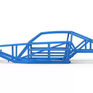 Frame of Vintage Dirt late model Race car Version 2 Scale 1:25 - Model thumbnail 7