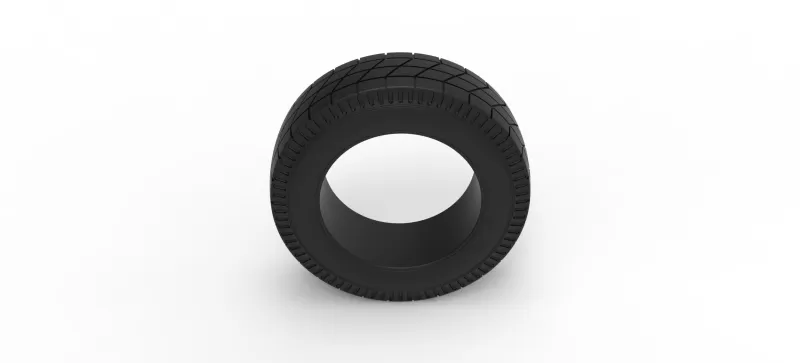 Vintage dirt tire Version 2 Scale 1:25 - Model preview 6