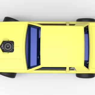 Vintage Dirt late model race car while turning Scale 1:25 - Model thumbnail 11