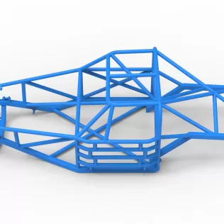 Frame of Vintage Dirt late model Race car Scale 1:25 - Model thumbnail 7
