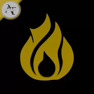 Simple Flame Symbol - 2D Art