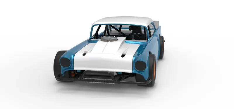 Vintage Asphalt Modified stock car V11 Scale 1:25 - Model preview 5