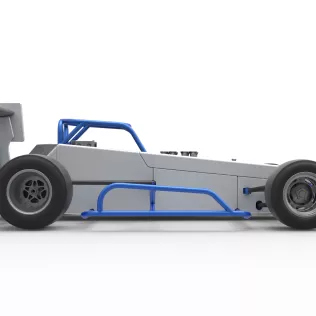 Supermodified front engine race car V4 Scale 1:25 - Model thumbnail 21