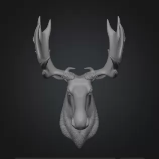 Moose head wall decor - Model thumbnail 2