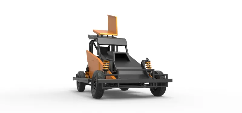 New Zealand Ministock car Version 2 Scale 1:25 - Model preview 24