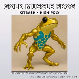 Cinematic Creature + Mech Kitbash Pack (High-Poly 3D Models) - Model thumbnail 6