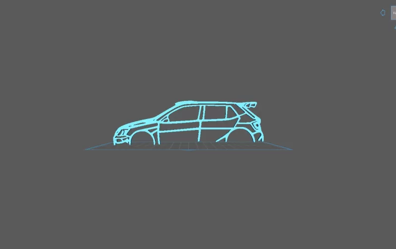 Skoda - Fabia R5 22 Wall Art - Model preview 2