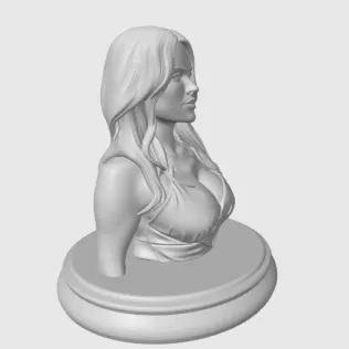 Salma Hayek 3D Bust Print - Model thumbnail 3