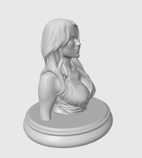 Salma Hayek 3D Bust Print - Model preview 3