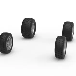 Wheel Set of New Zealand Minisprint Scale 1:25 - Model thumbnail 3