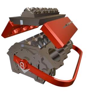 COOLER/SUPPORT FOR V8+4 ENGINE - Model thumbnail 11