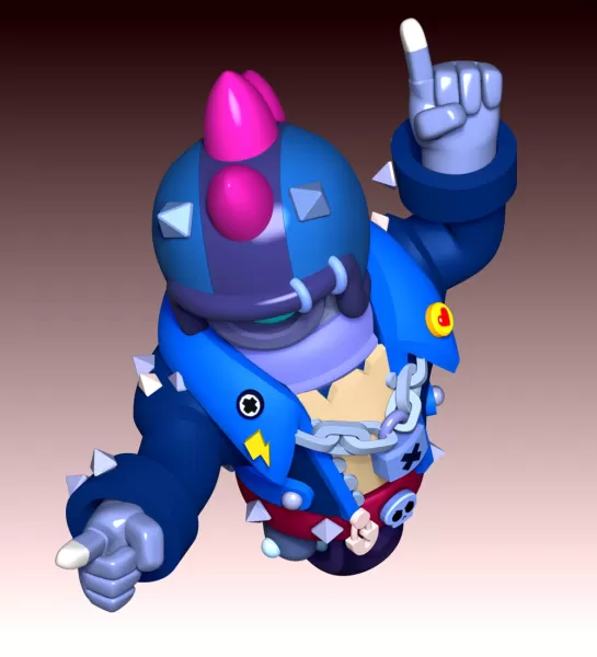Stu - Brawl Stars - Model preview 6