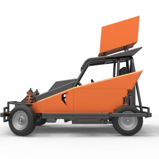 New Zealand Ministock car while turning Version 2 Scale 1 to 25 - Model thumbnail 9