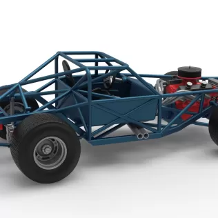 Vintage Dirt late model Race car Base Scale 1:25 - Model thumbnail 20