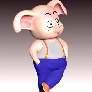 Oolong - Dragon Ball - Model thumbnail 4