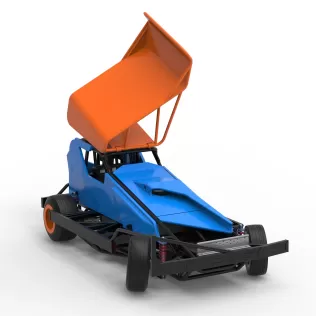 BriSCA Formula 1 Stock Car for Dirt while turning V2 Scale 1:25 - Model thumbnail 26