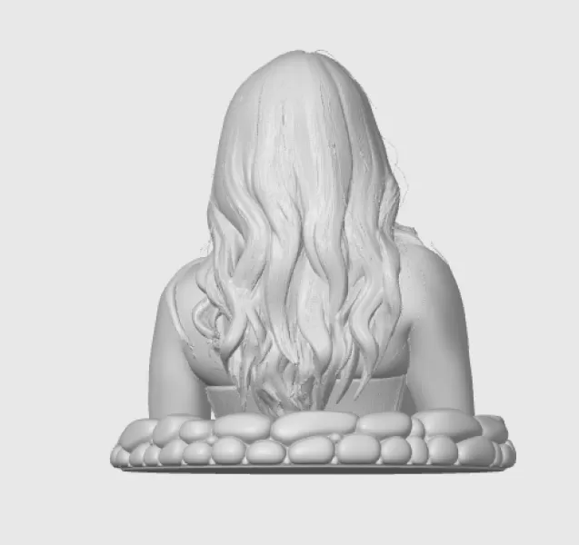 Lana Parrilla 3D Bust - Model preview 8
