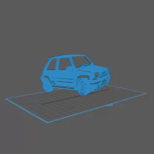 Renault - Super 5 GT Turbo Wall Art - Model thumbnail 1