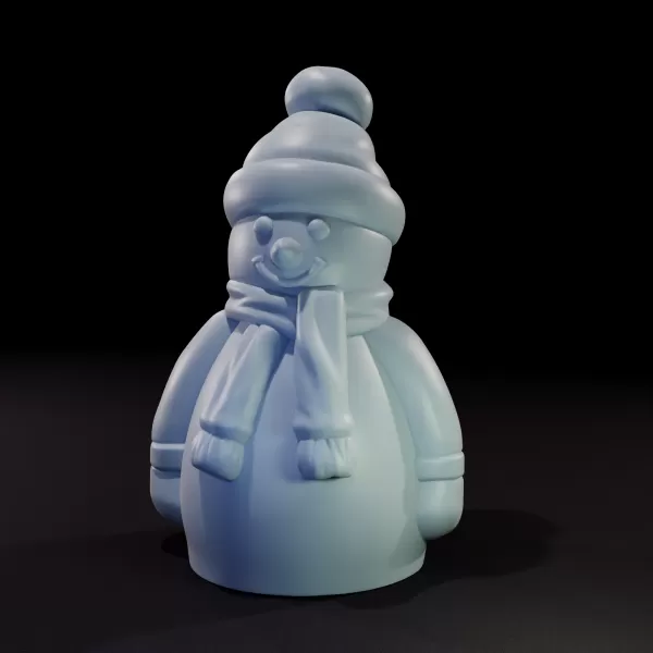 Charming Winter Snowman Decorative Figure - Model preview 2