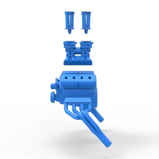 Engine of Gasser Version 2 Scale 1:25 - Model thumbnail 16