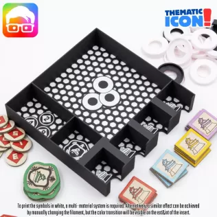 Rising Sun board game organizer by @ammedia3d - Model thumbnail 15