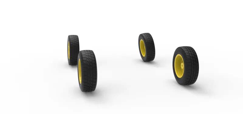 Wheel set of BriSCA Formula 2 Stock Car Scale 1:25 - Model preview 8