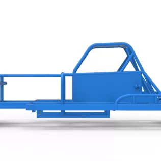 Frame of New Zealand Vintage Stock car Scale 1:25 - Model thumbnail 7