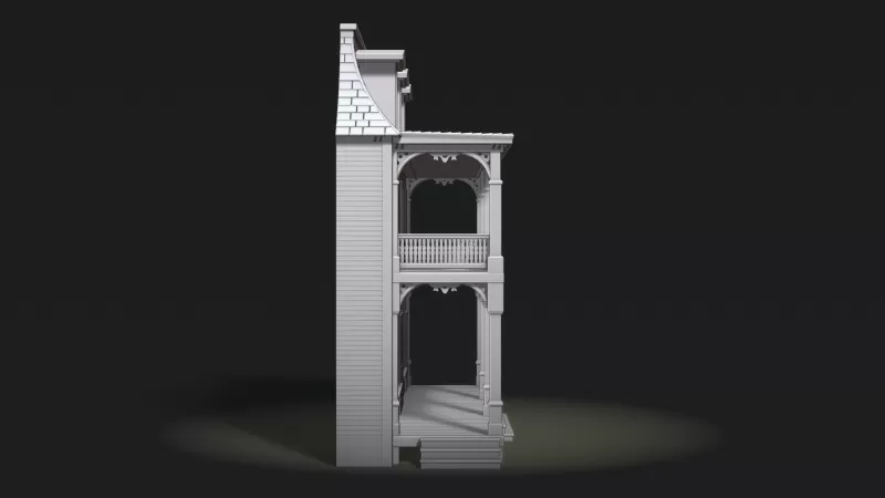 Greenfield General Store Facade - Model preview 6